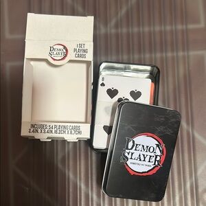 Demon Slayer Playing Cards - Black
